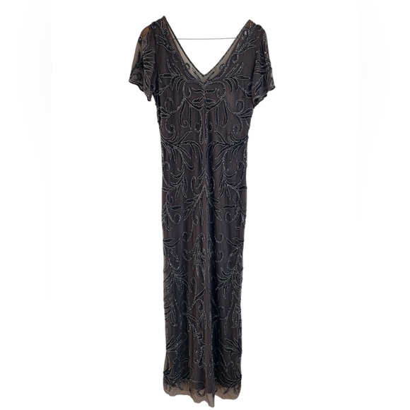 Pizarro Nights | Illusion Beaded Mesh Gown - Picture 5 of 12